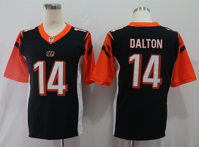 Men's Cincinnati Bengals Andy Dalton #14 Black Jersey